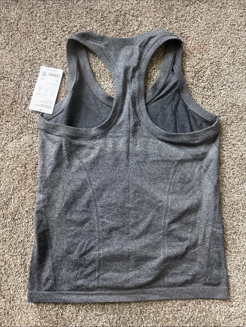 Athleta Charcoal Gray Racerback Performance Tank - Picture 5 of 5